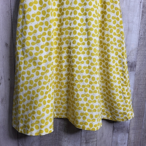 Boden Yellow Sleeveless Linen/Cotton Dress. Size 6 - Picture 8 of 15